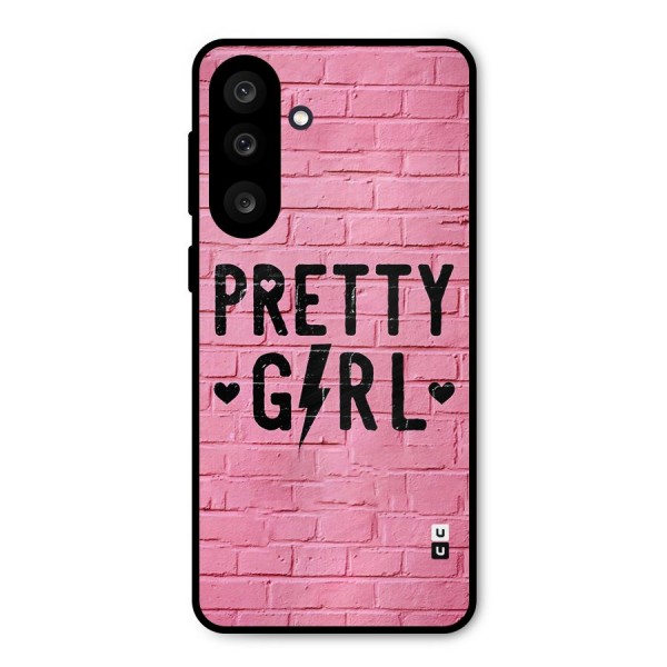 Pretty Girl Wall Metal Back Case for Galaxy M56