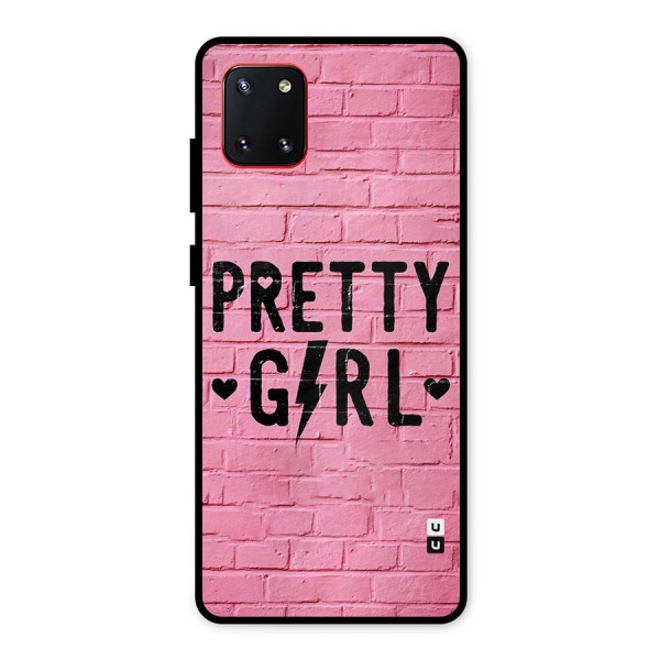Pretty Girl Wall Metal Back Case for Galaxy Note 10 Lite