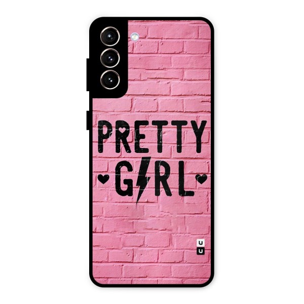 Pretty Girl Wall Metal Back Case for Galaxy S21 Plus