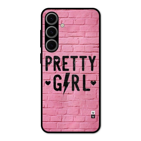 Pretty Girl Wall Metal Back Case for Galaxy S24 FE