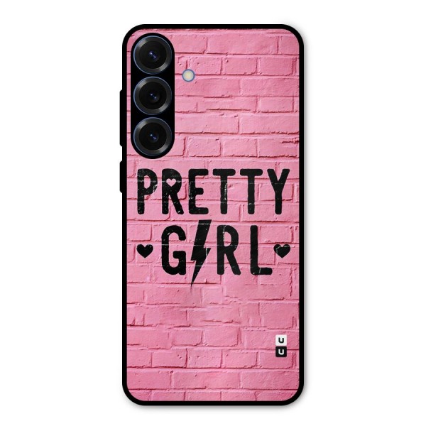 Pretty Girl Wall Metal Back Case for Galaxy S25 Plus