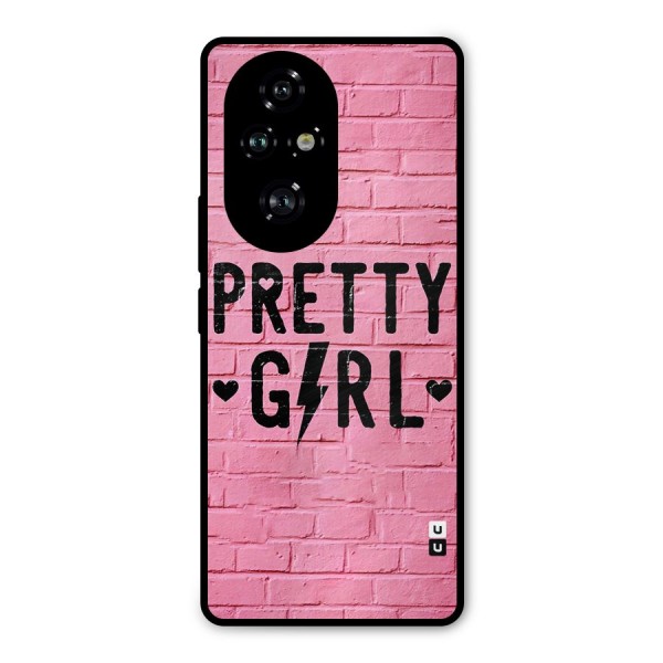 Pretty Girl Wall Metal Back Case for Honor 200 Pro