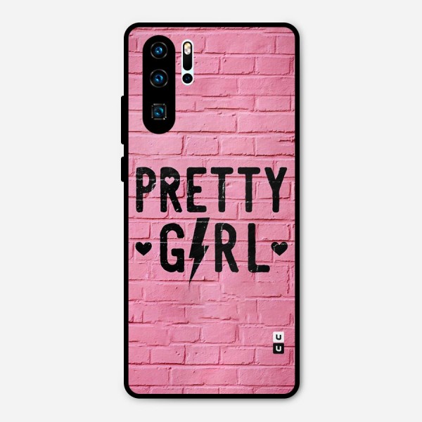Pretty Girl Wall Metal Back Case for Huawei P30 Pro