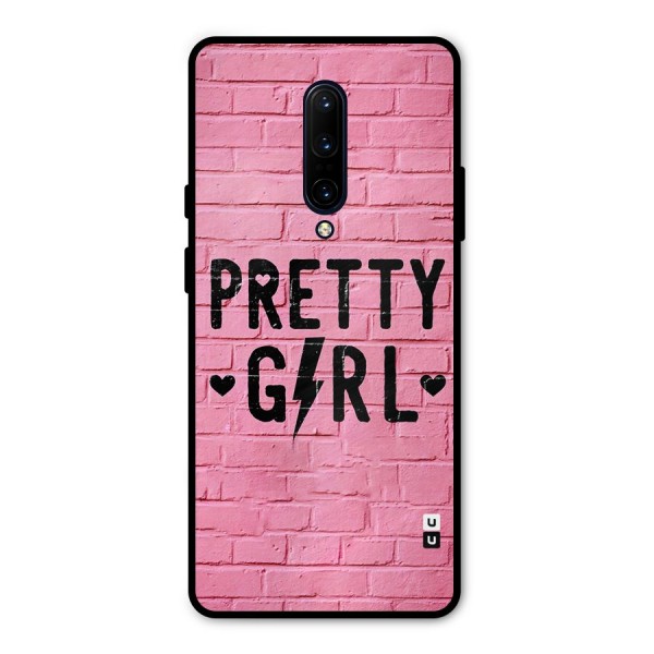 Pretty Girl Wall Metal Back Case for OnePlus 7 Pro