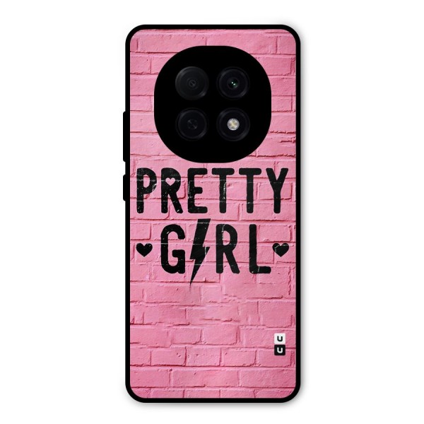 Pretty Girl Wall Metal Back Case for Oppo F29 Pro