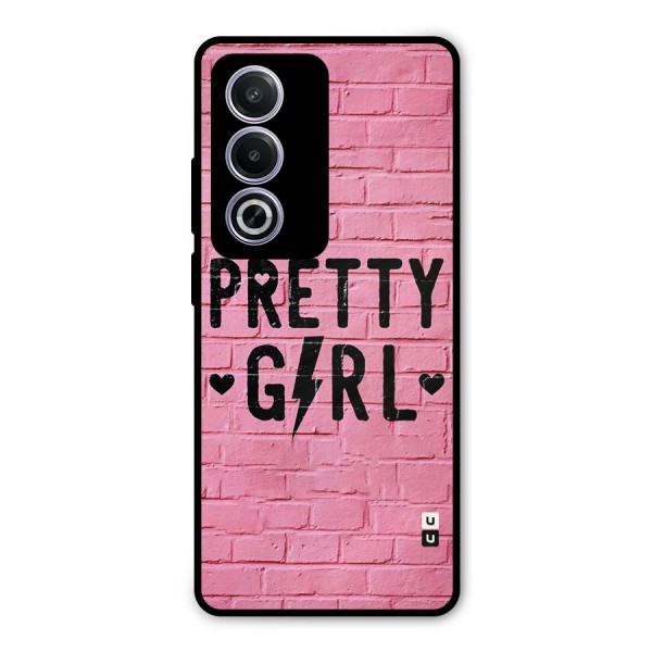 Pretty Girl Wall Metal Back Case for Oppo K12x