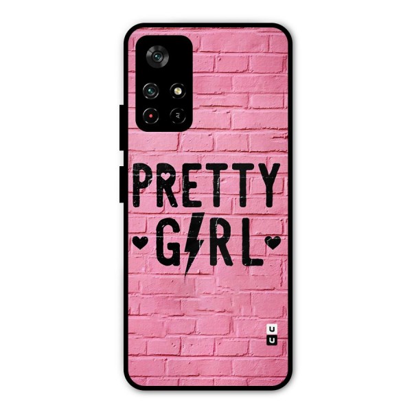 Pretty Girl Wall Metal Back Case for Poco M4 Pro 5G