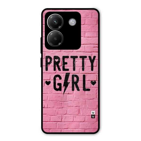 Pretty Girl Wall Metal Back Case for Poco M7 Pro 5G