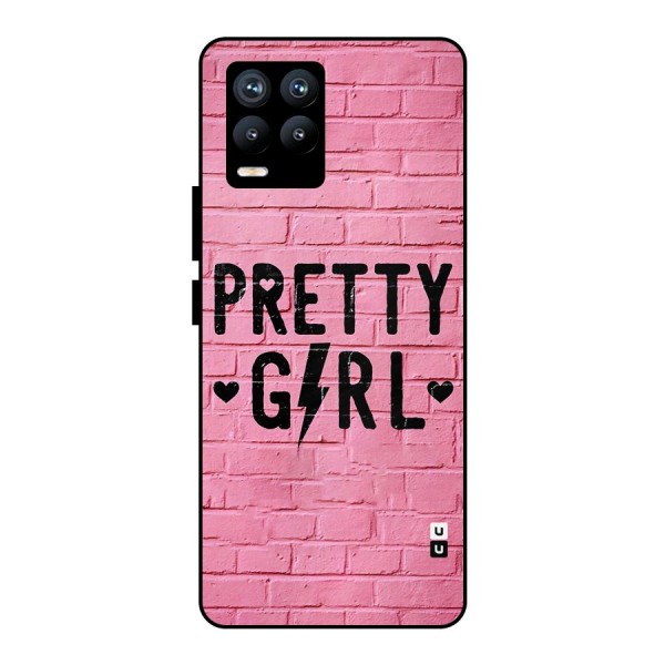 Pretty Girl Wall Metal Back Case for Realme 8
