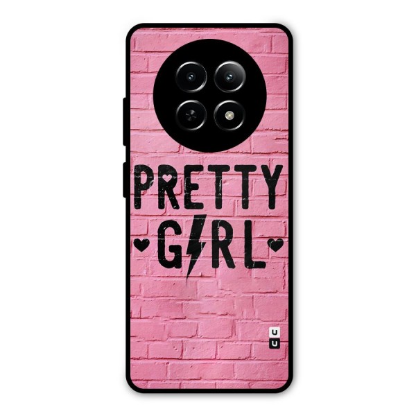 Pretty Girl Wall Metal Back Case for Realme Narzo 70x 5G