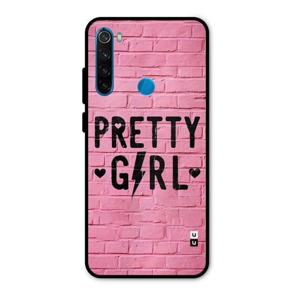 Pretty Girl Wall Metal Back Case for Redmi Note 8