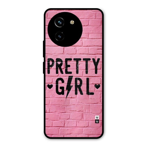 Pretty Girl Wall Metal Back Case for Vivo T3x
