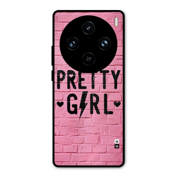 Pretty Girl Wall Metal Back Case for Vivo X100 Pro