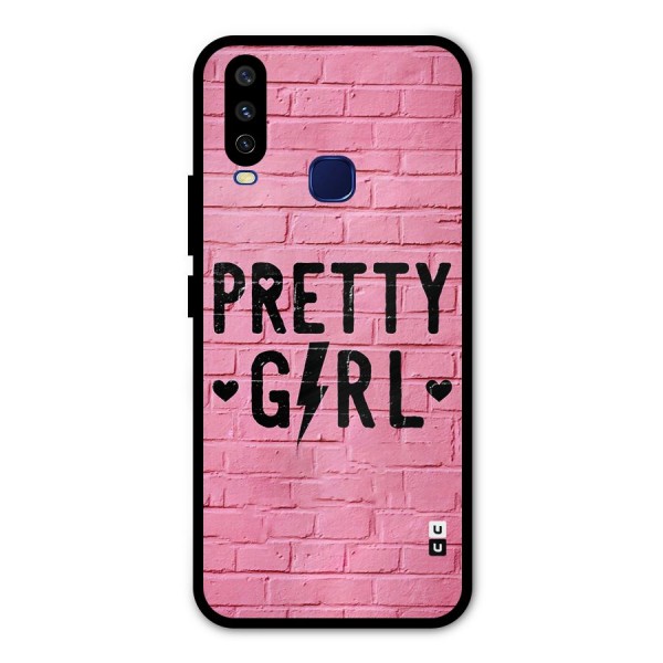 Pretty Girl Wall Metal Back Case for Vivo Y15