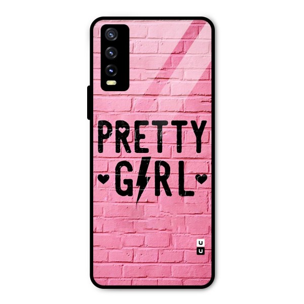 Pretty Girl Wall Metal Back Case for Vivo Y20