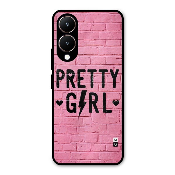 Pretty Girl Wall Metal Back Case for Vivo Y28