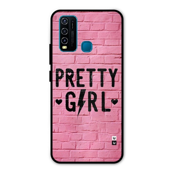 Pretty Girl Wall Metal Back Case for Vivo Y30