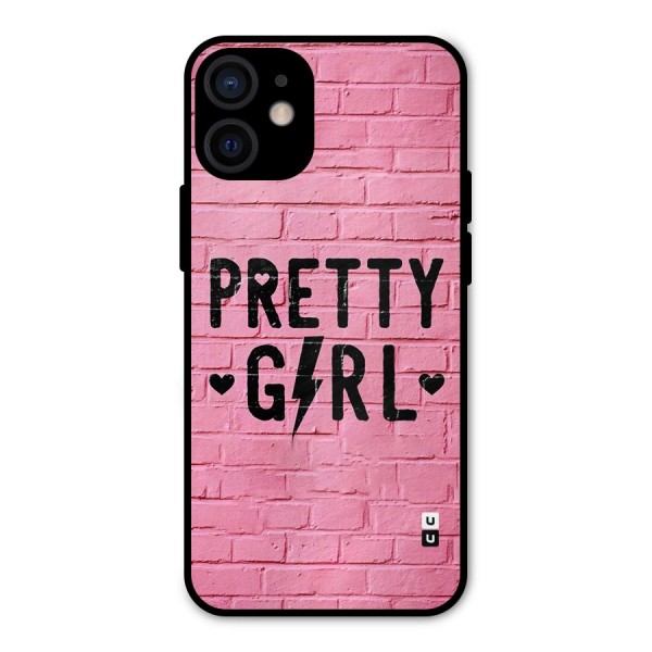 Pretty Girl Wall Metal Back Case for iPhone 12 Mini