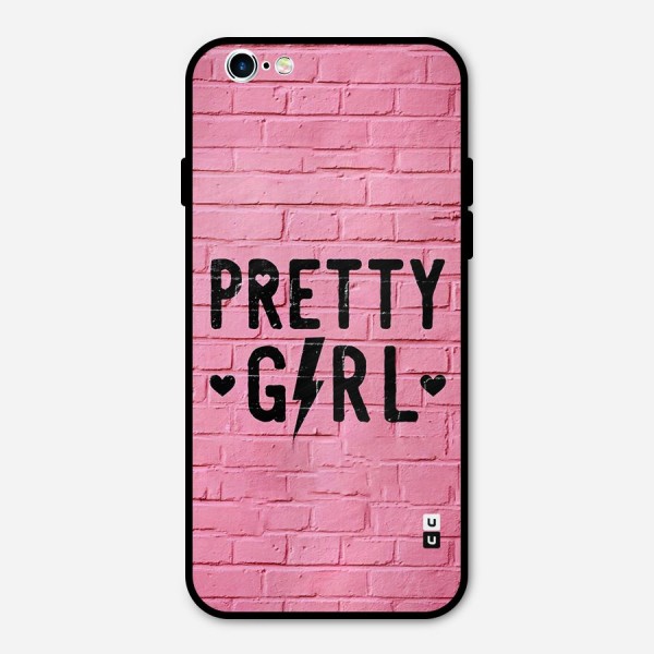 Pretty Girl Wall Metal Back Case for iPhone 6 6s