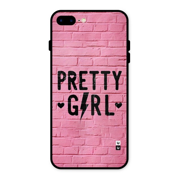 Pretty Girl Wall Metal Back Case for iPhone 8 Plus