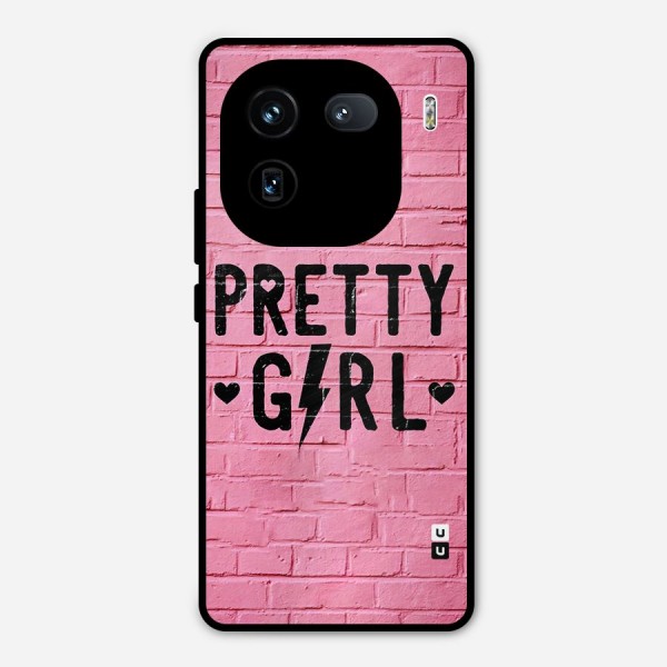 Pretty Girl Wall Metal Back Case for iQOO 12