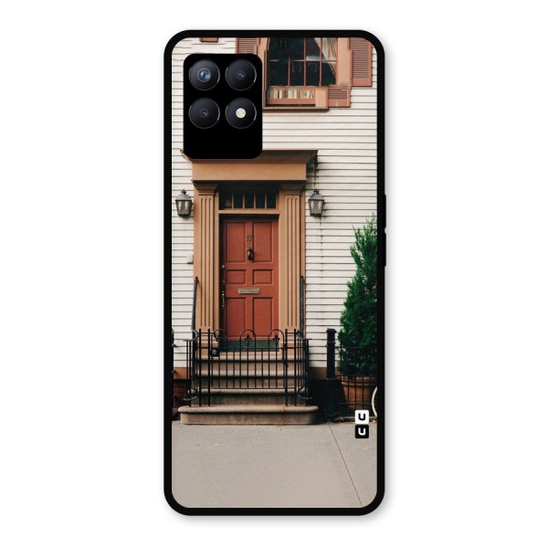 Pretty Orange Door Metal Back Case for Realme 8i