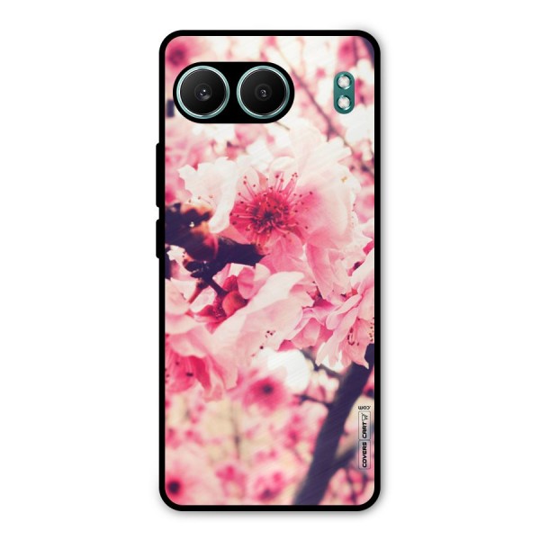 Pretty Pink Flowers Metal Back Case for OnePlus Nord 4