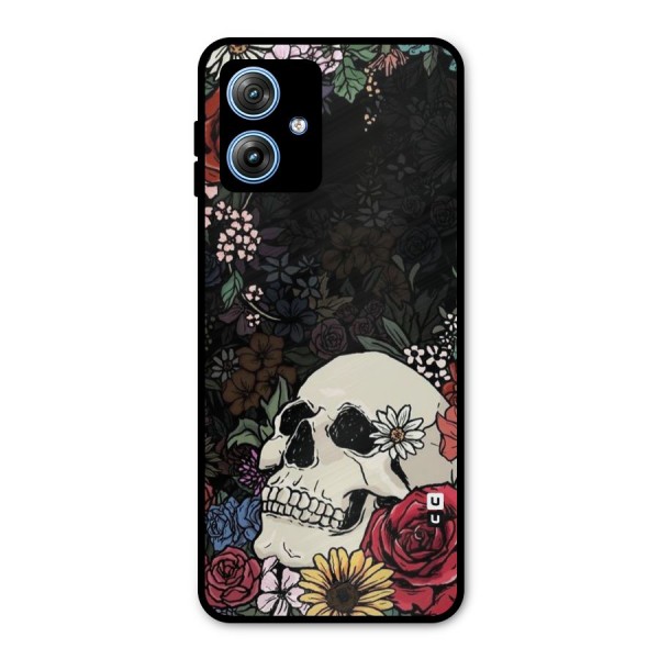 Pretty Skull Metal Back Case for Moto G54