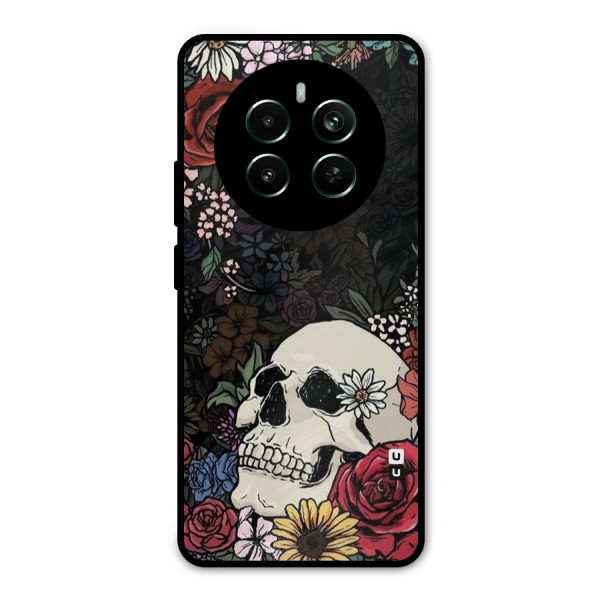 Pretty Skull Metal Back Case for Realme 12 Plus
