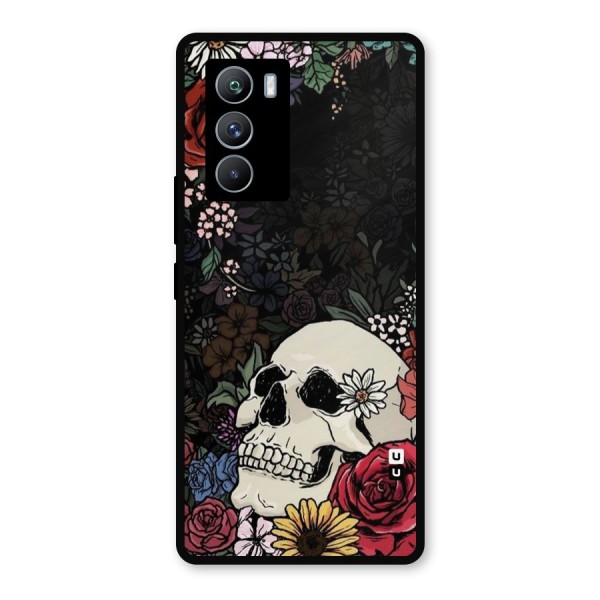 Pretty Skull Metal Back Case for iQOO 9 SE