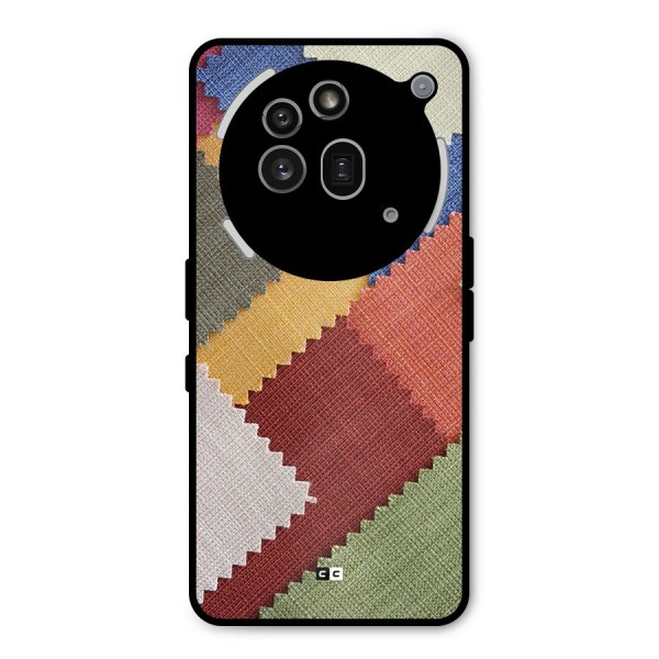 Printed Fabric Metal Back Case for Nothing Phone 3a Pro