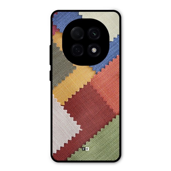 Printed Fabric Metal Back Case for Oppo F29 Pro