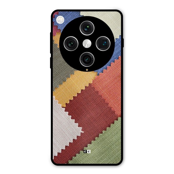 Printed Fabric Metal Back Case for Oppo Find X8 Pro
