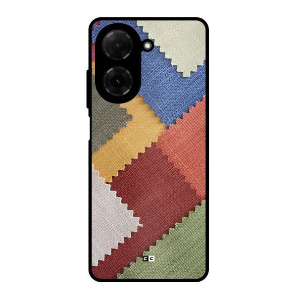 Printed Fabric Metal Back Case for Poco C71
