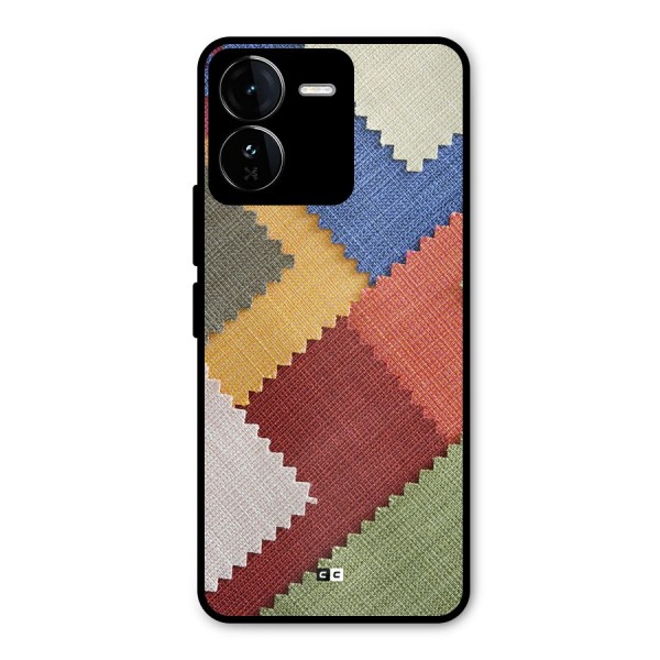 Printed Fabric Metal Back Case for iQOO Z9