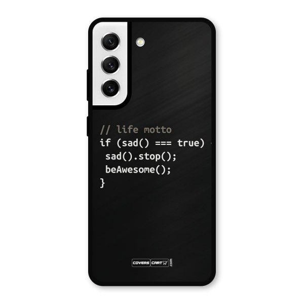 Programmers Life Metal Back Case for Galaxy S21 FE 5G