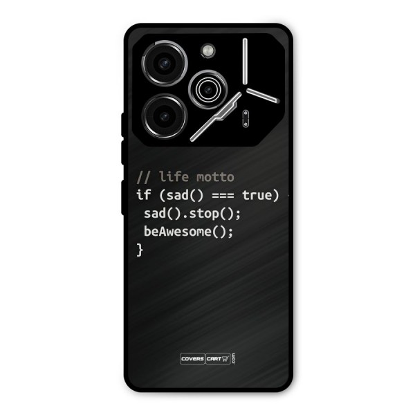 Programmers Life Metal Back Case for Tecno Pova 6 Pro