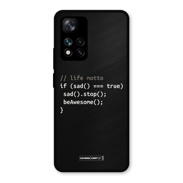 Programmers Life Metal Back Case for Xiaomi 11i Hypercharge 5G