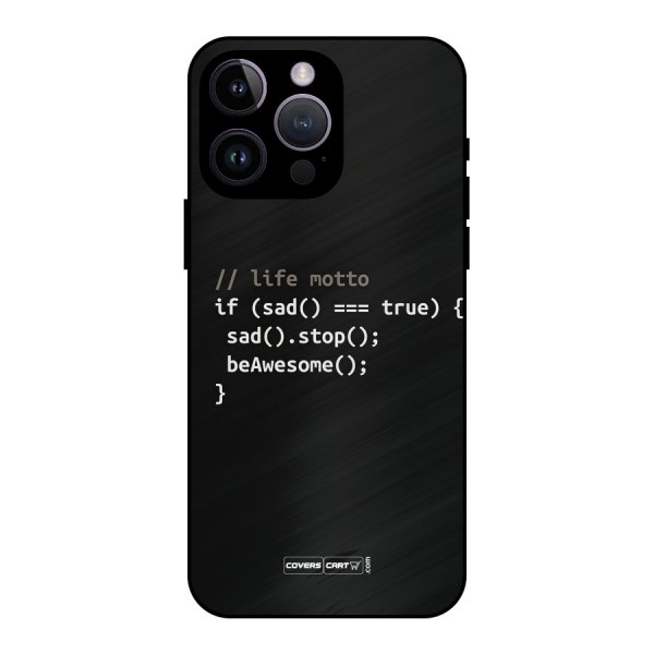 Programmers Life Metal Back Case for iPhone 14 Pro Max