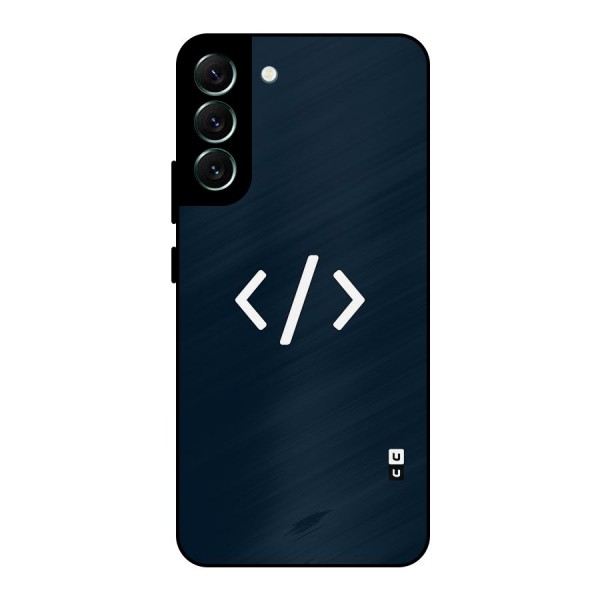 Programmers Style Symbol Metal Back Case for Galaxy S22 Plus 5G