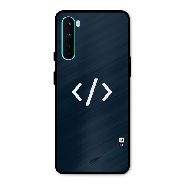 Programmers Style Symbol Metal Back Case for OnePlus Nord