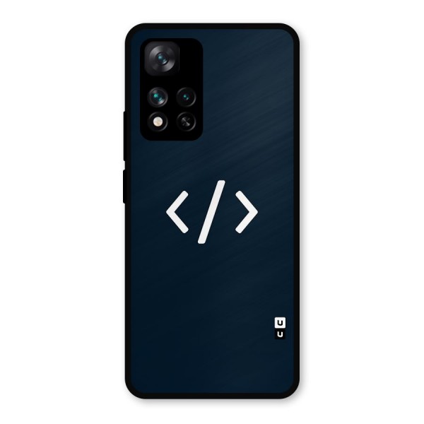 Programmers Style Symbol Metal Back Case for Xiaomi 11i 5G