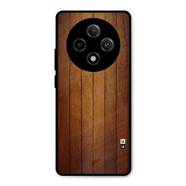 Proper Brown Wood Metal Back Case for Oppo F27 Pro Plus