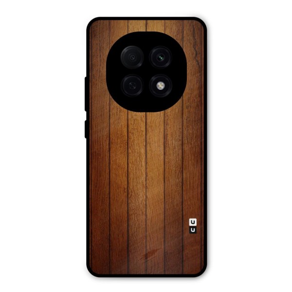 Proper Brown Wood Metal Back Case for Oppo F29 Pro