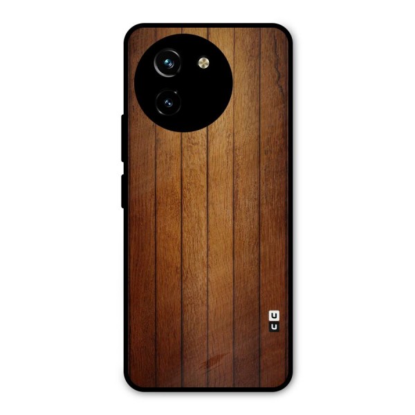 Proper Brown Wood Metal Back Case for Vivo T3x