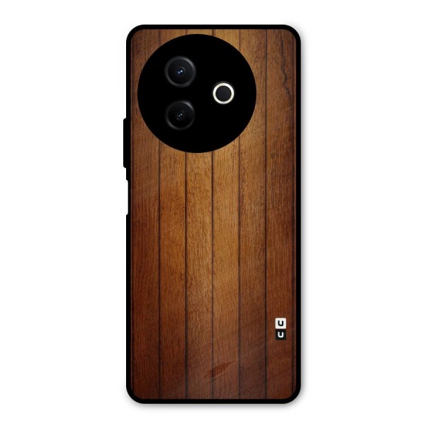 Proper Brown Wood Metal Back Case for Vivo Y39