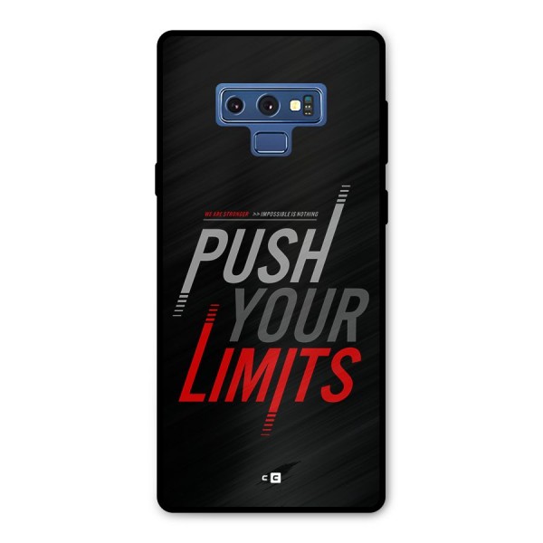 Push Your Limits Metal Back Case for Galaxy Note 9
