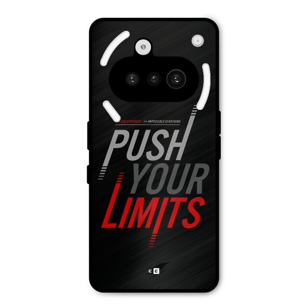 Push Your Limits Metal Back Case for Nothing Phone 3a