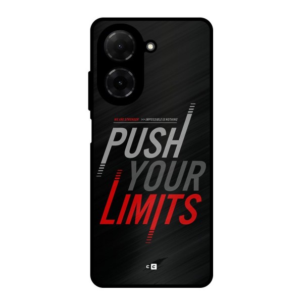 Push Your Limits Metal Back Case for Redmi A5 4G
