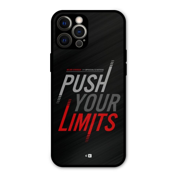 Push Your Limits Metal Back Case for iPhone 12 Pro Max